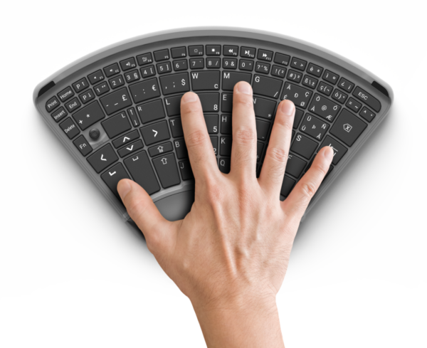 Efficient typing with one hand keyboard